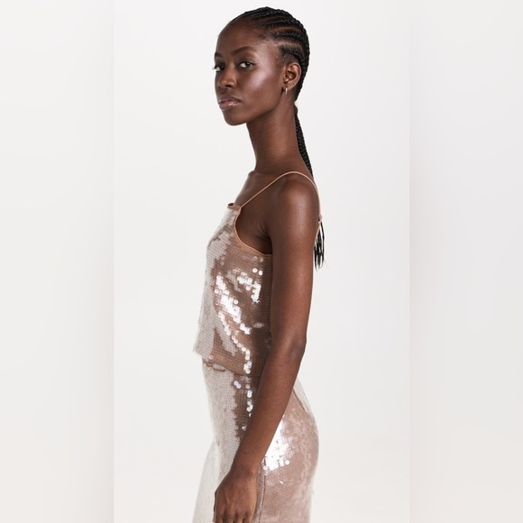 NWT Madewell Fallen Timber Sequin Square-Neck Cami Size Medium - Picture 9 of 15